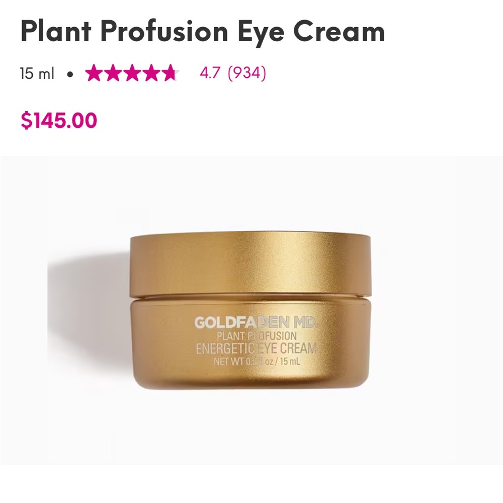 Goldfaden MD Plant Profusion Eye Cream